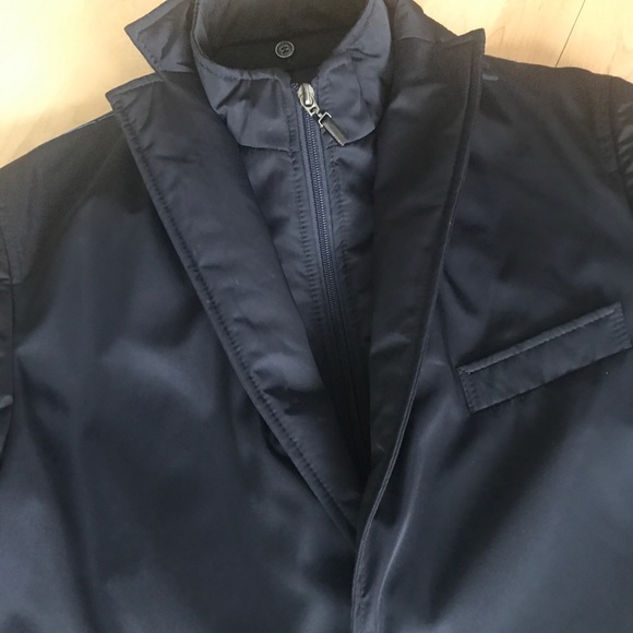 ACQUAVIVA Double Zip Out Collar Blazer/Jacket